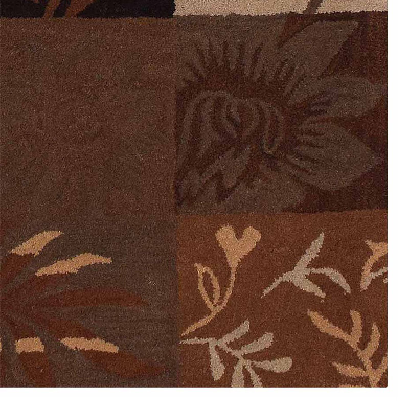 Lydecker Hand Tufted Wool Eco-Friendly Area Rugs - Rectangle, Multicolor, Floral Modern Design, High Pile Thick Handmade Anti Skid Area Rugs for Living Room, Bed Room