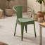 Ensemble de table de salle à manger 3 pièces, table de patio à lattes résistante aux intempéries et 2 chaises-133584291