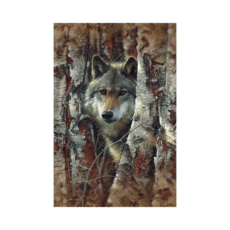 L'esprit du loup - Giclée sur toile tendue avec châssis, H 18 po x l 12 po