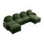Canapé modulaire en tissu Green Teddy