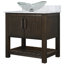Ensemble de meuble-lavabo simple 36 po avec plateau en marbre-83626870