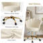 Fauteuil de coiffeuse pivotant en velours moderne à hauteur ajustable avec base dorée et roulettes Modern-123032009