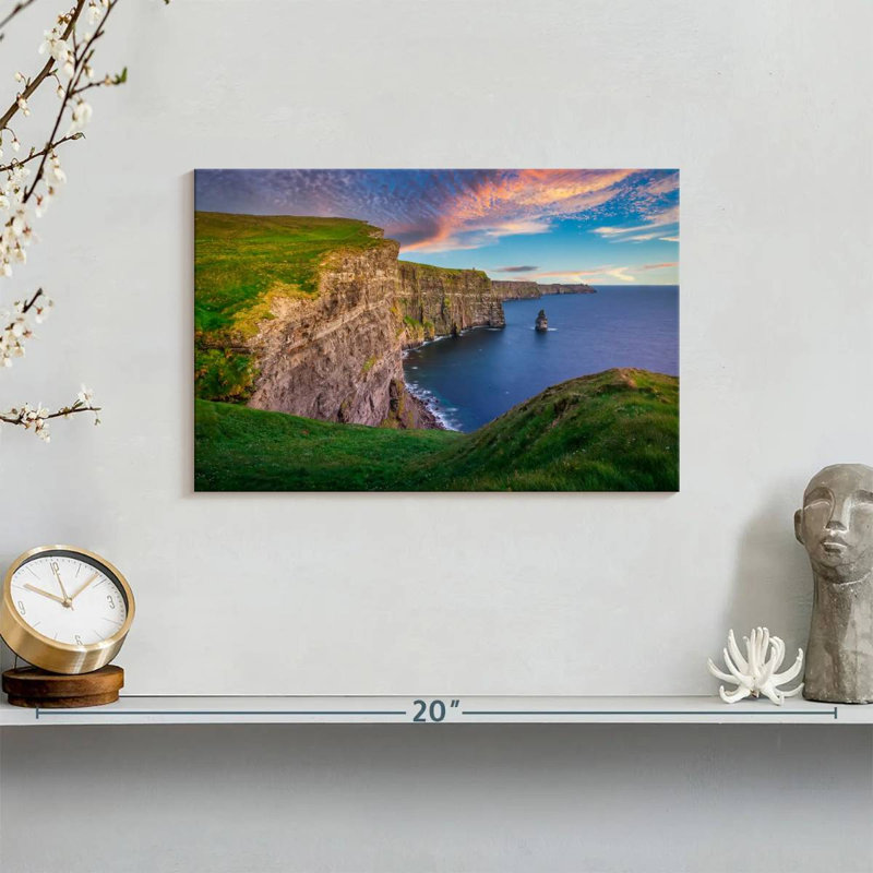 Ravi Cliffs Of Moher At Sunset, 8" H x 12" W