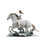 Riding Her Horse on the Seashore Horse and Woman Figurine