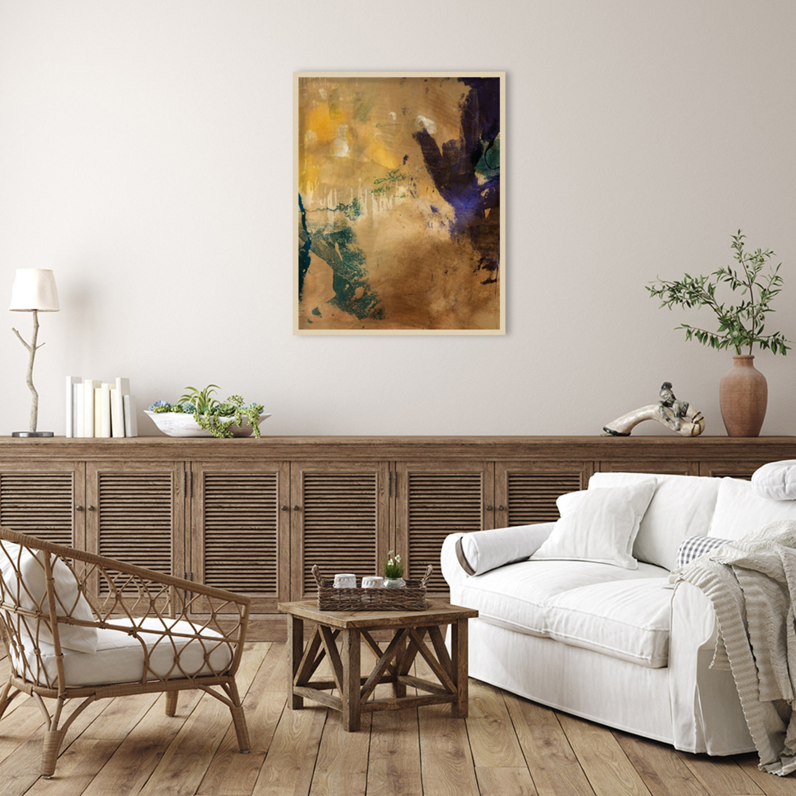 Flagler "Amber Haze No. 1" Print, 41" H x 33" W, Brown