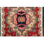 Tapis géométrique rouge pour vestibule traditionnel 2x3