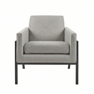 Chaise d'appoint en métal pour le salon