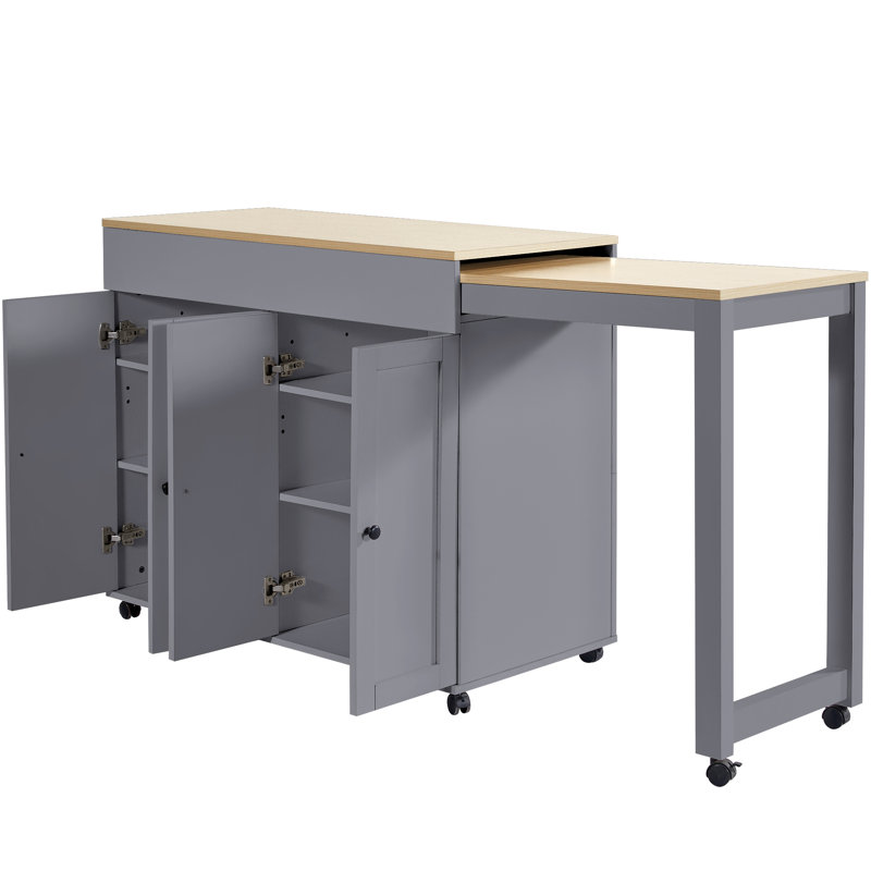 118cm Bar Cabinet, Grey