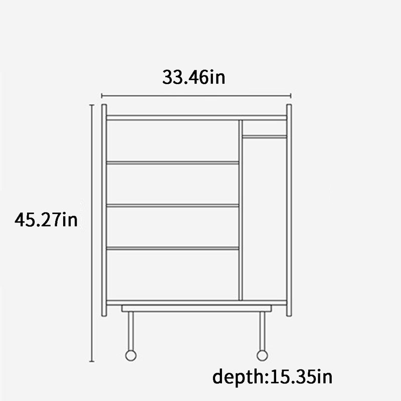 13 Pair Shoe Storage Cabinet