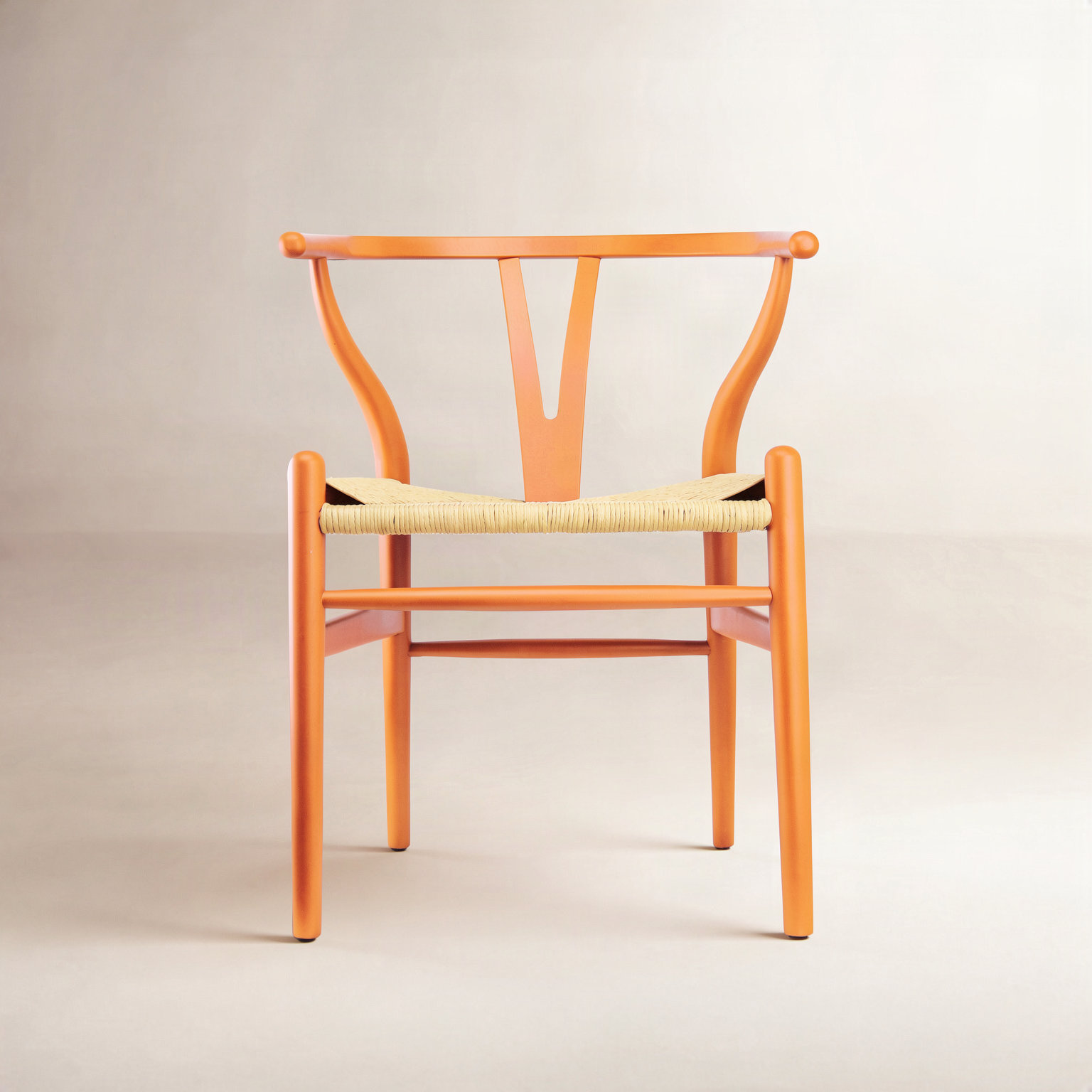 Baruti Wicker Dining Chair, Orange/Beige