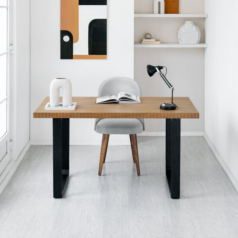 Bureau en bois massif Urbana, Naturel