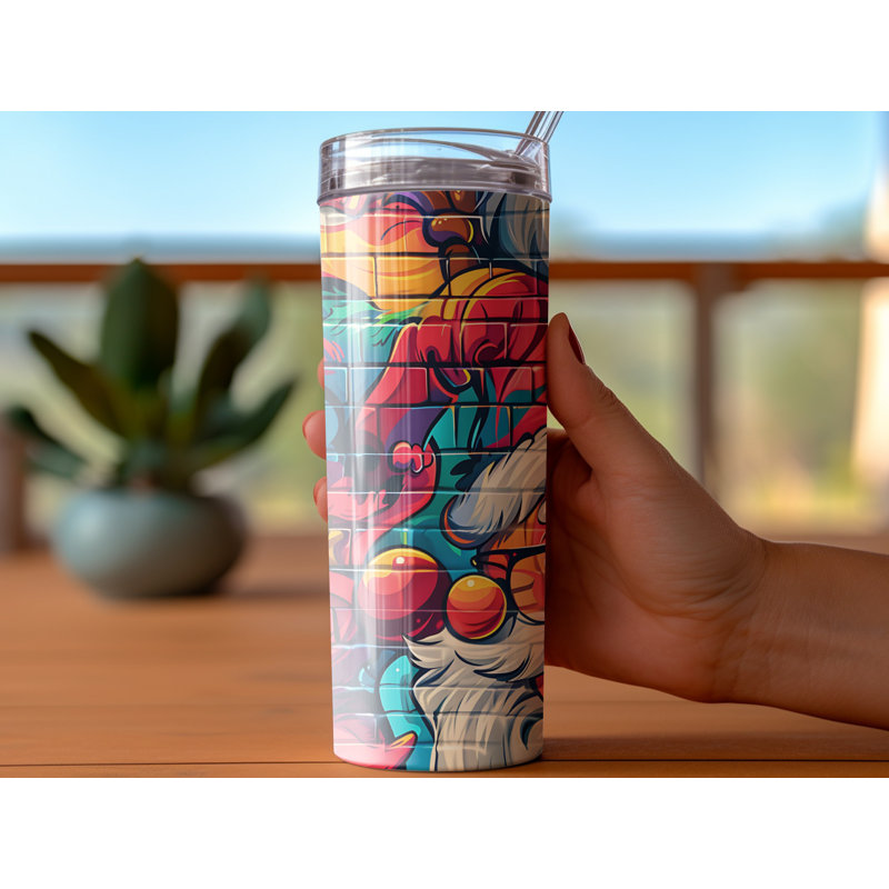 Choose Handmade Tumblers 591ml Vacuum Insulated Stainless Steel (18/8) Travel Tumbler with Straw