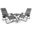 Ensemble de chaises longues inclinables 3 pièces Elacha-761024517