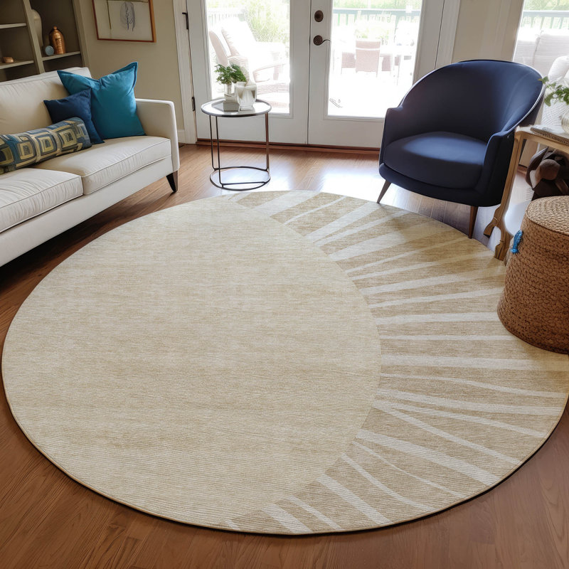Tapis intérieur / extérieur Ayush, Rond 8 pi