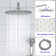 Complete Shower System with Rough in-Valve