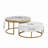 Modern Round Nesting Coffee Table With Drawers