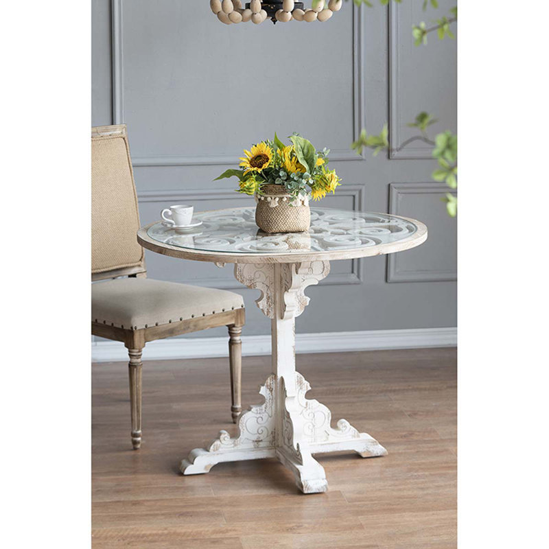Table de bout Bickley, H 28,3 po x l 23,8 po x P 23,8 po