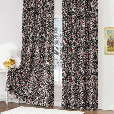 Velvet Blackout Curtain Panel Pair