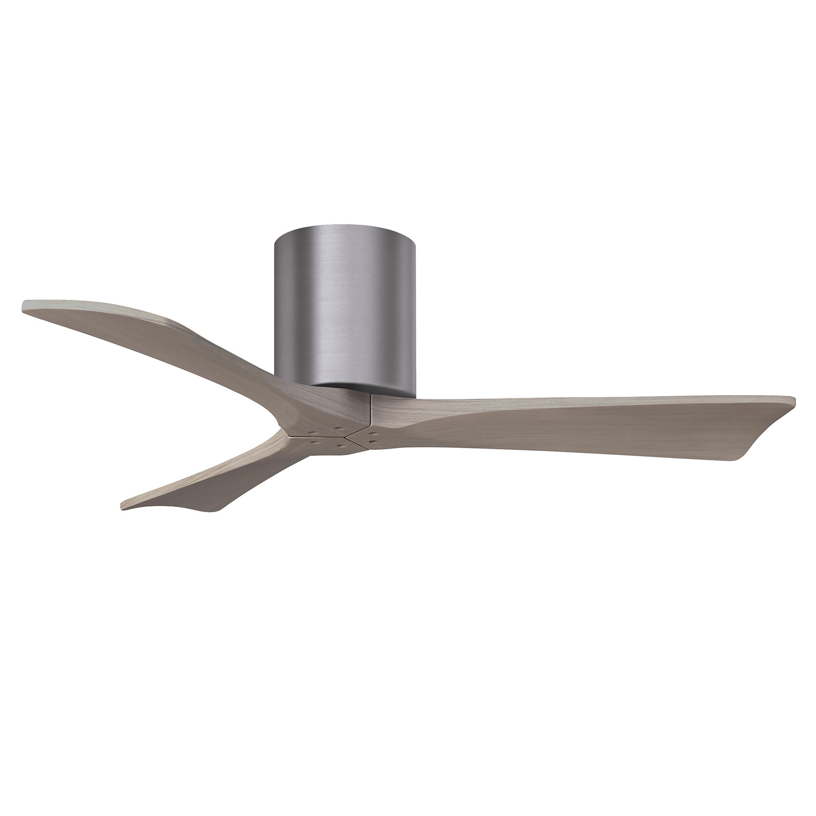 Olivier 3 Blade Ceiling Fan, Brushed Pewter, Gray Ash Tone, 42"