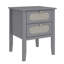 Arthen Rattan 2 Drawer Bedside Table-115334132