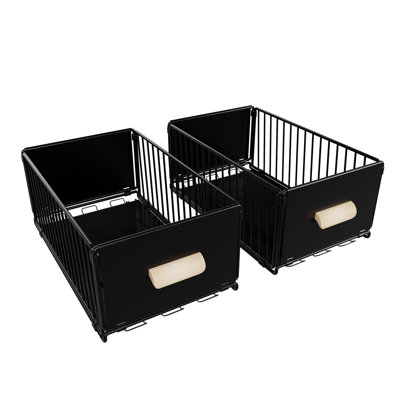 2Pack Premium Cabinet Organizers Pull Out Drawer