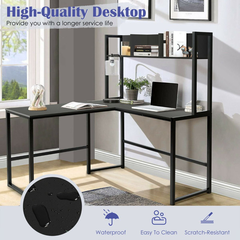 Metal Base Computer Desk