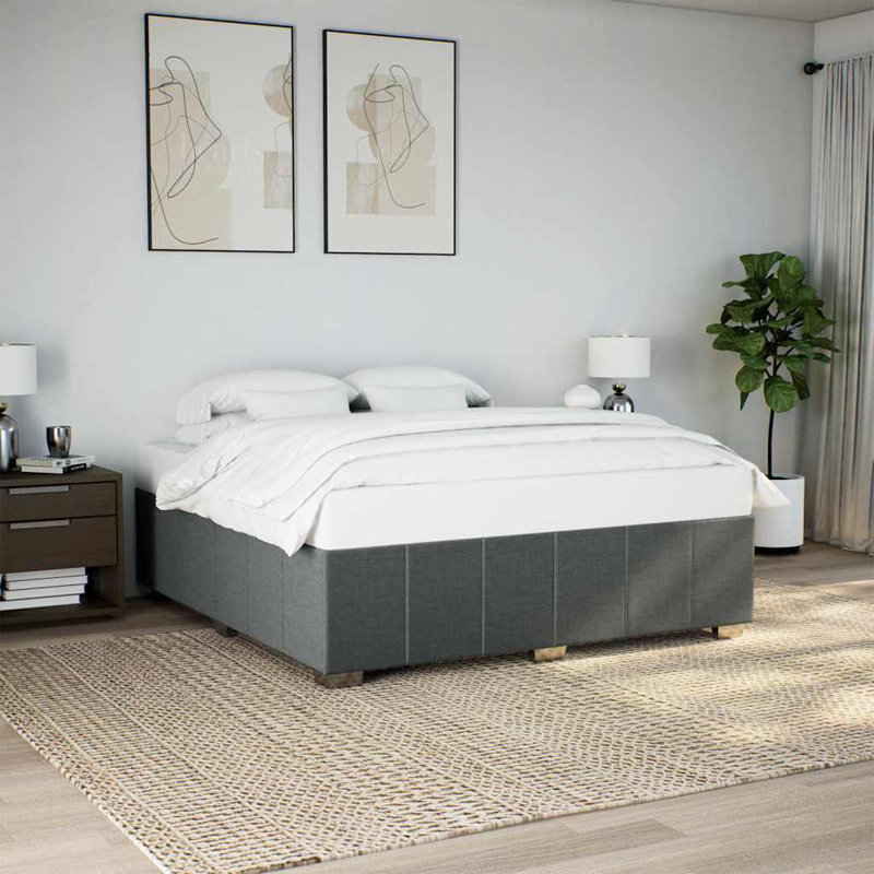 Baecher Upholstered Bed, Super King, Dark Grey
