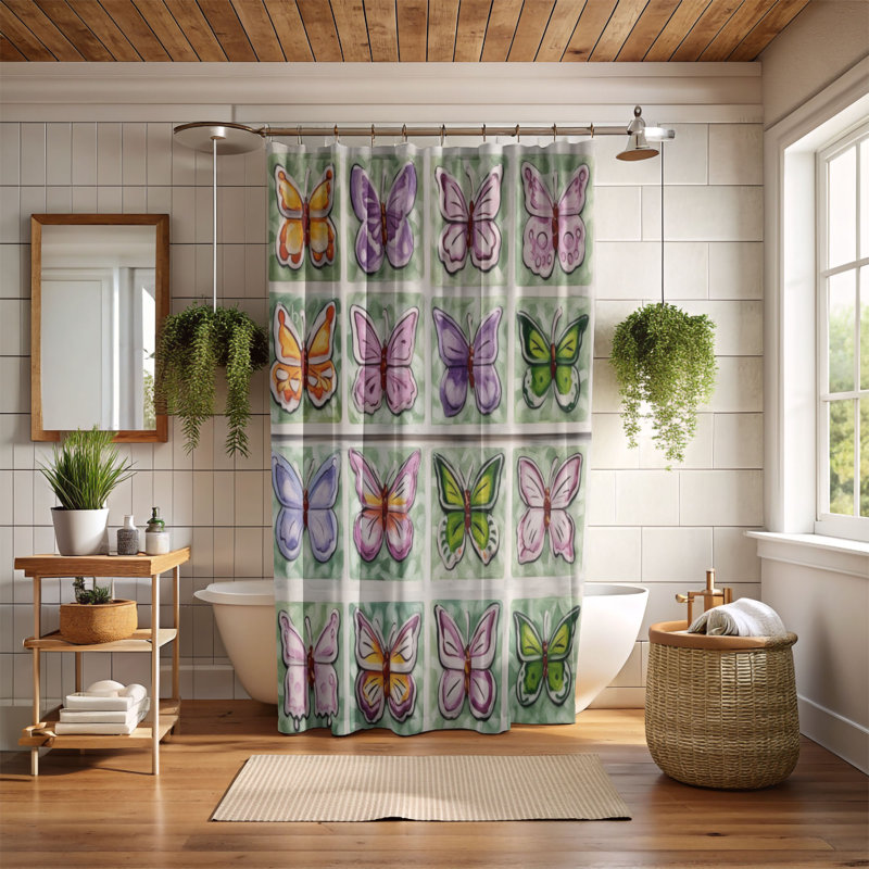 Boho Metamorphosis - Premium Shower Curtain, 74"H x 71"W