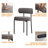 Sherpa Upholstered Metal Dining Chairs-1389094372-1355078510
