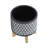 Ceramic 8" Aztec Planter On Wooden Stand-2046007488-2046007517