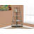 Hewitt Triangular Laminate Bookcase with Space Saving Contemporary Etagere for Office, Bedroom Corner Spaces-390842370-396355365