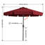 Parasol de marché festonné Holmquist avec inclinaison et levage à manivelle-303353549-400481526