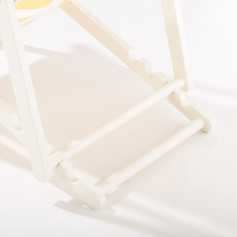 Fauteuil Sling, Jaune / Blanc