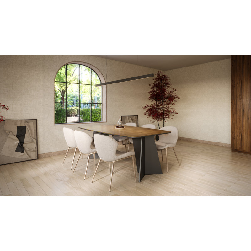 Extendable Dining Table, Dark Wood