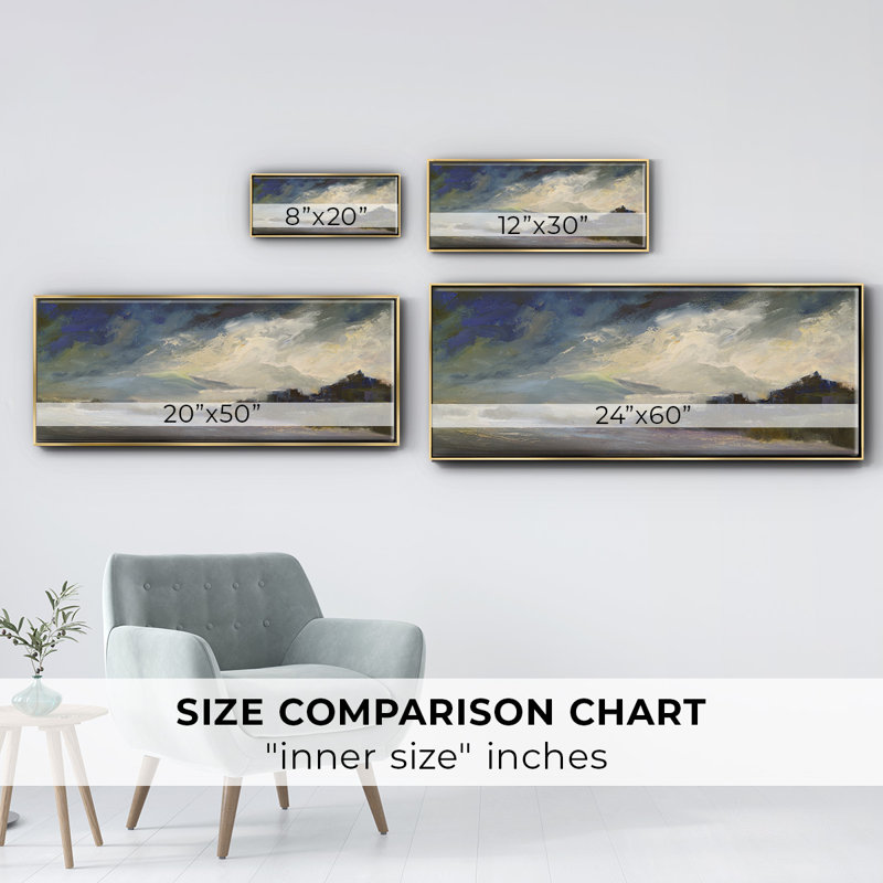 Seaside Sanctuary- Framed Canvas, 24" H x 60" W