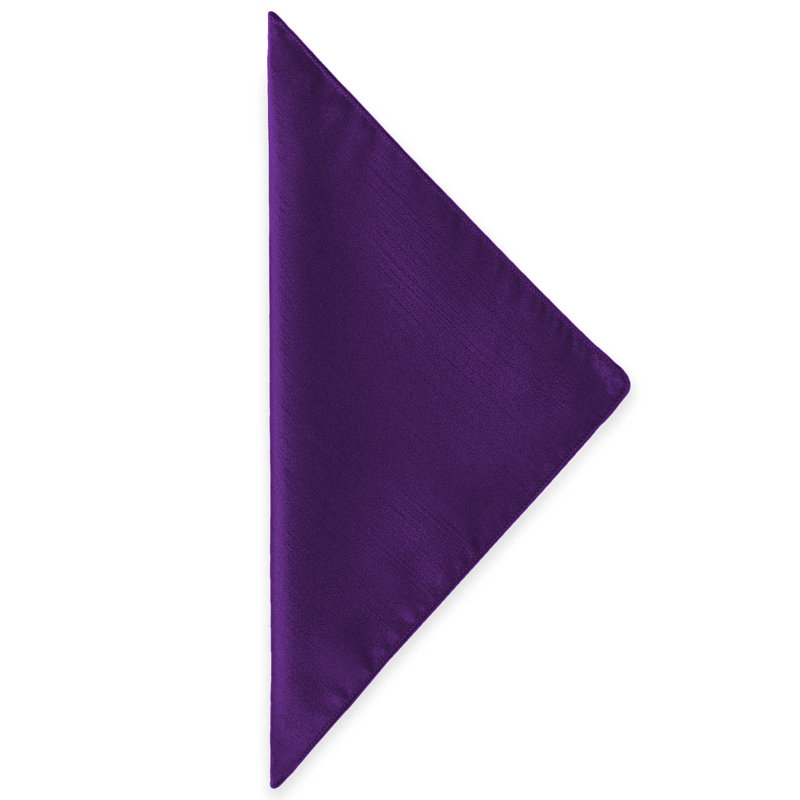 Volya Silk Square Napkin, Purple