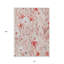 Tapis intérieur lavable floral 10 pi x 14 pi saumon et corail
