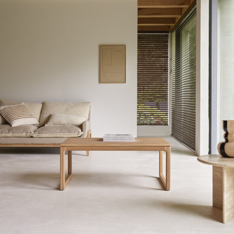 Arto Solid Wood Coffee Table, Natural wood