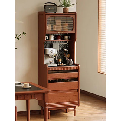 Retro Style Multi-Functional Large Capacity Pantry