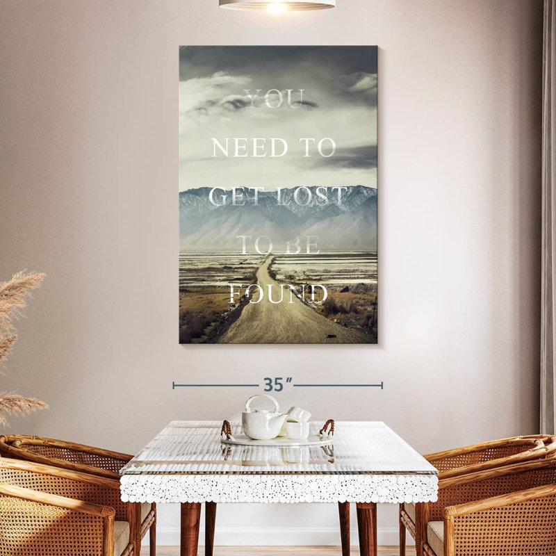 Get Lost, 51" H x 34" W