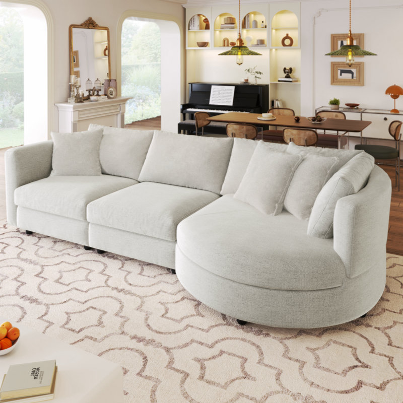 Canapé Cydnei, Polyester beige