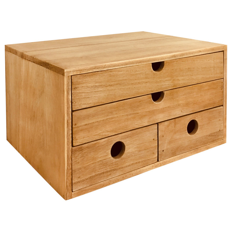 Aster Wood Desk Organiser