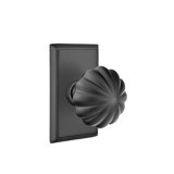 Passage Melon Knob with Rectangular Rose