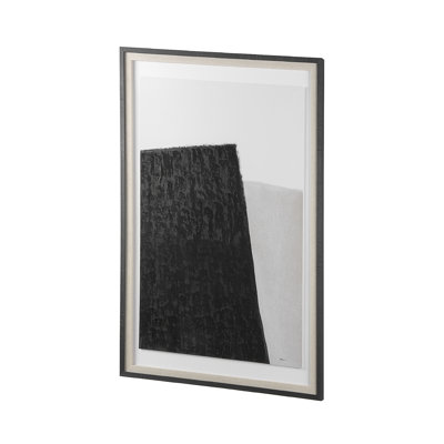 Reproduction d'art texturée encadrée à la main «Pages a a»