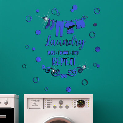 Acrylic Hollow DIY Mirror Wall Sticker Home Decoration