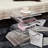 S-Curve End Table, Clear Acrylic Side Table for Living Room, Modern Accent Table-1112267882