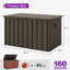 Boîte de rangement pour terrasse avec couvercle pour terrasse, pour terrasse, pour 160 po-130634899-132134561