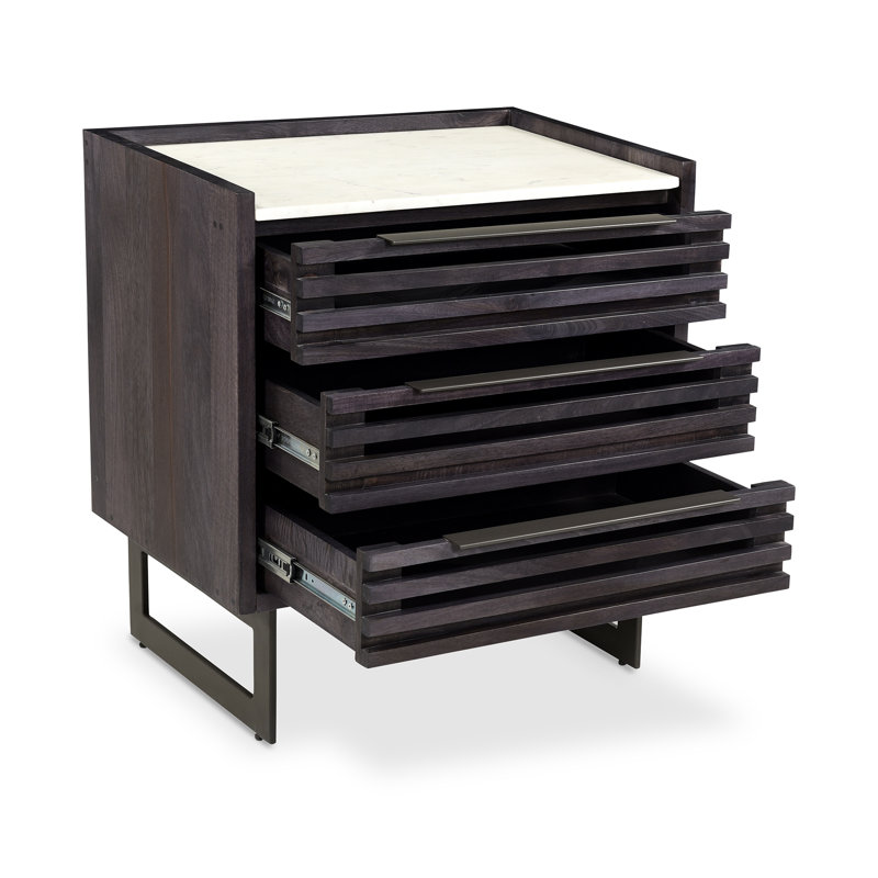 Iker 3 - Drawer Solid Wood Dresser