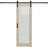 80"Frosted Glass Solid Pine Wood Sliding Barn Door with Installation Hardware Kit(No Assembly Required)-98376480