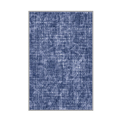 Luxurious Woven Carpet 5.2 x 7.5 ft, 100% Polyester, 0.4 in Pile Height | Antibacterial, Non-Slip PVC Dot Underside, Machine Washable | Elegant 3D Digital Print Design, Perfect for Living Room & Bedroom Décor
